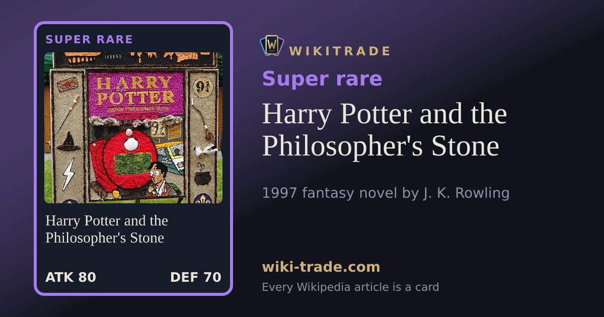 Harry Potter and the Philosopher's Stone — Super rare card