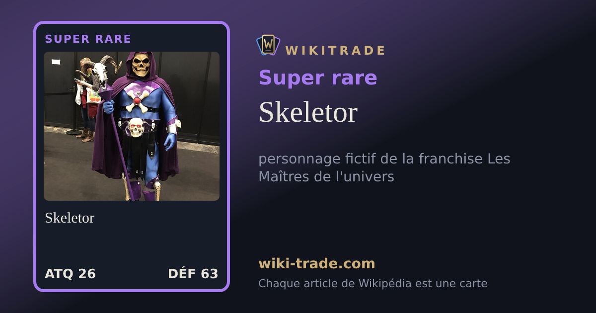Skeletor — carte Super rare