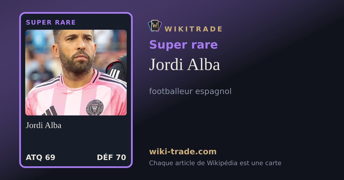 Jordi Alba — carte Super rare