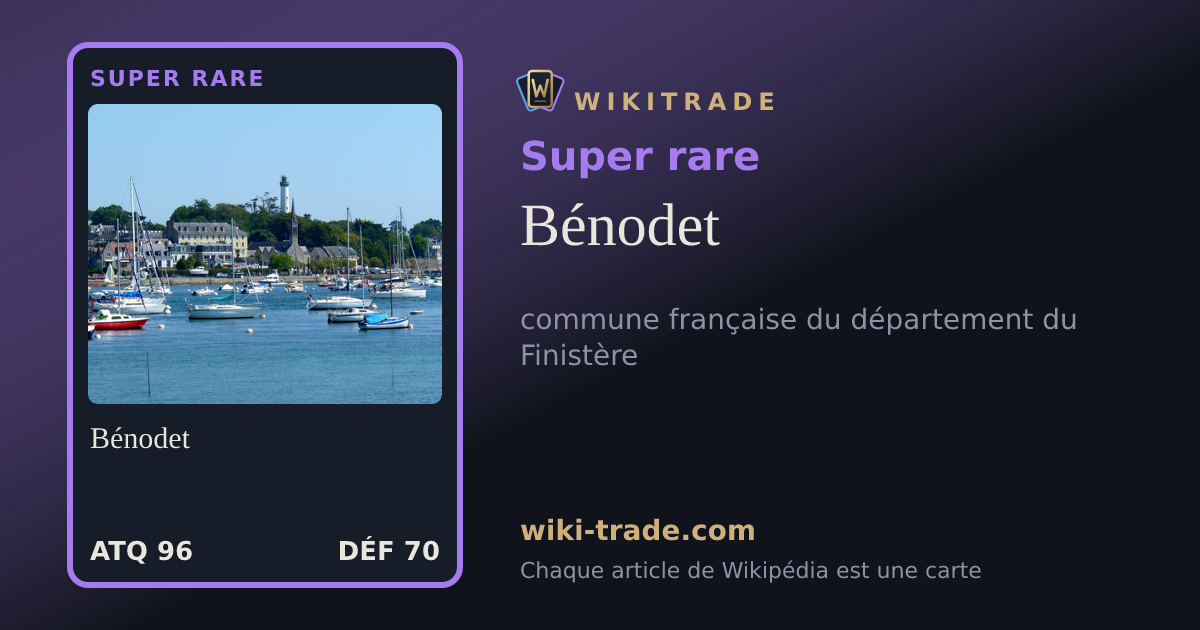 Bénodet — carte Super rare