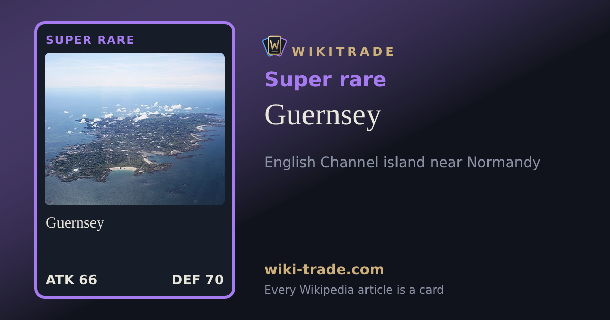 Guernsey — Super rare card