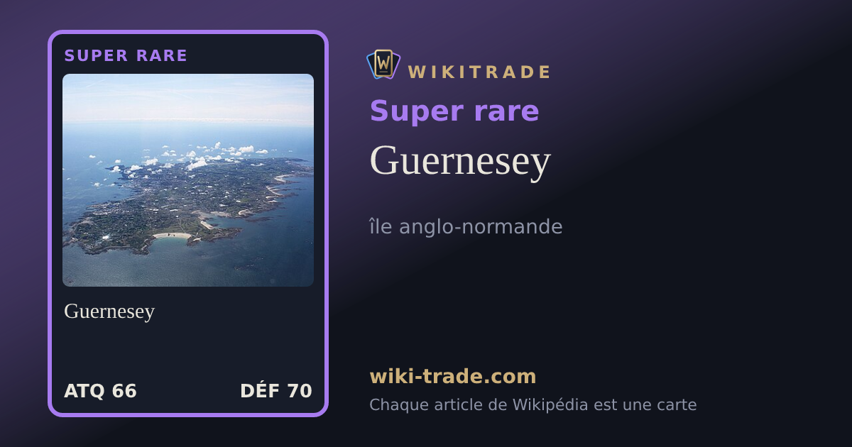 Guernesey — carte Super rare