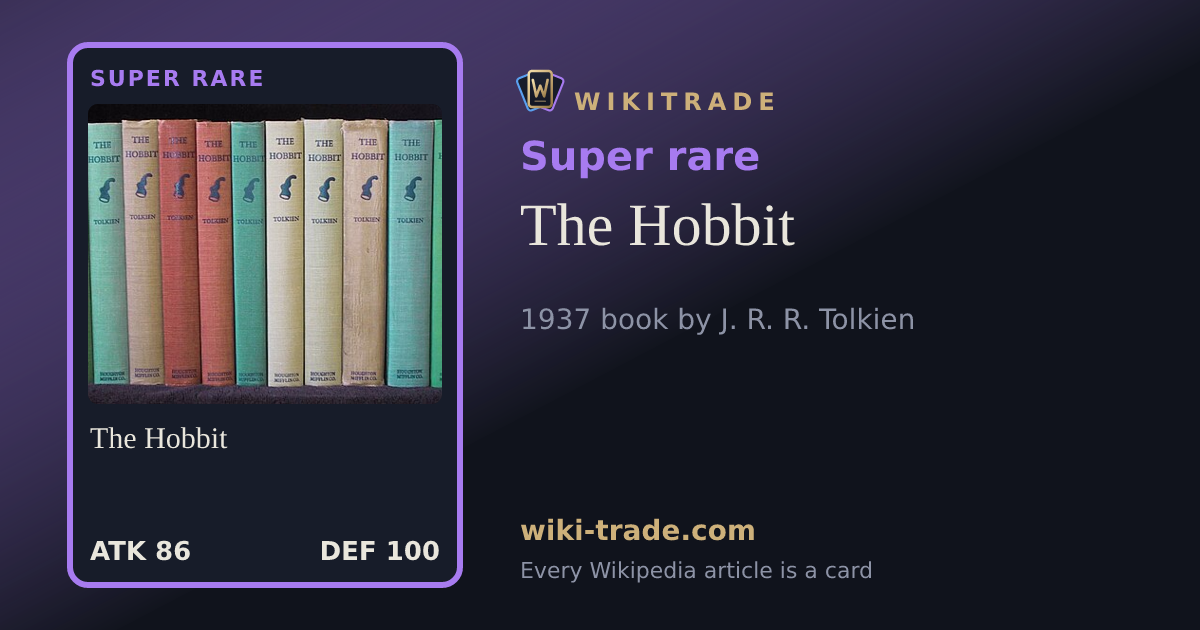 The Hobbit — Super rare card