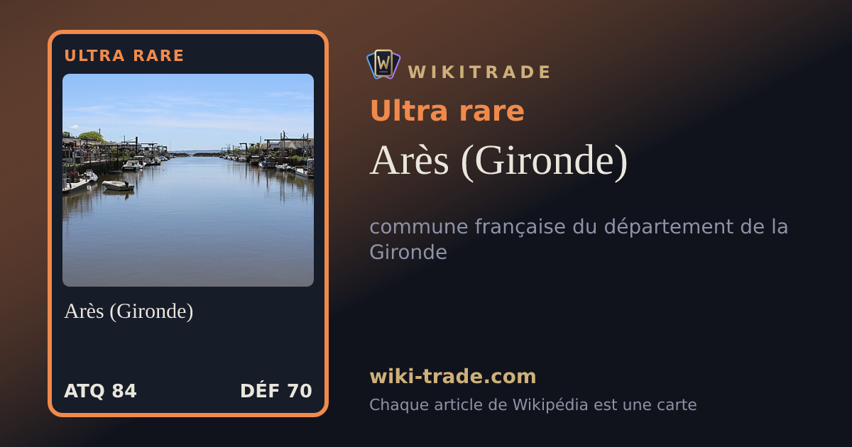 Arès (Gironde) — carte Ultra rare