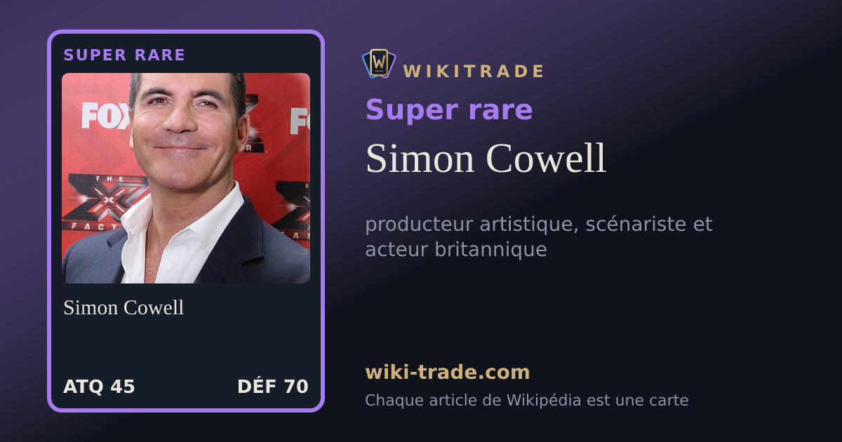 Simon Cowell — carte Super rare