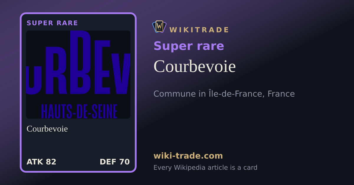 Courbevoie — Super rare card