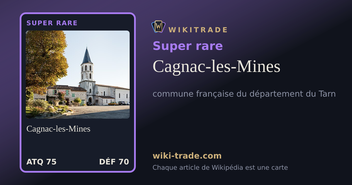 Cagnac-les-Mines — carte Super rare