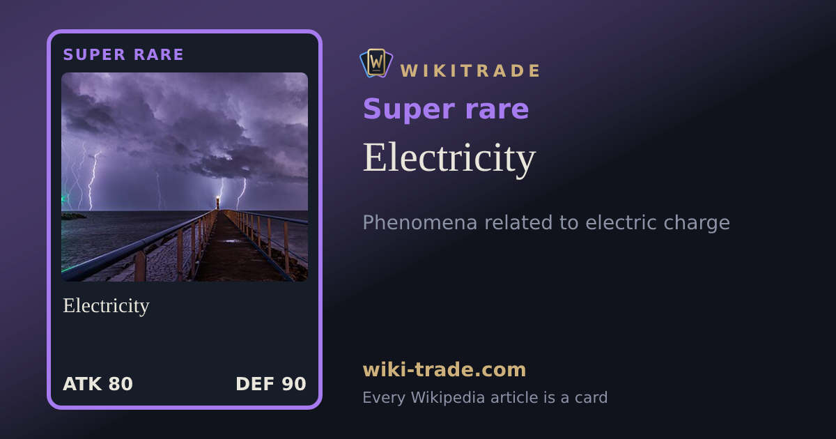 Electricity — Super rare card
