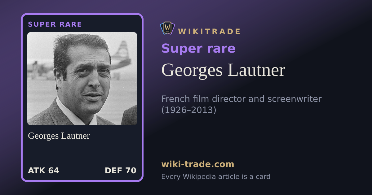Georges Lautner — Super rare card