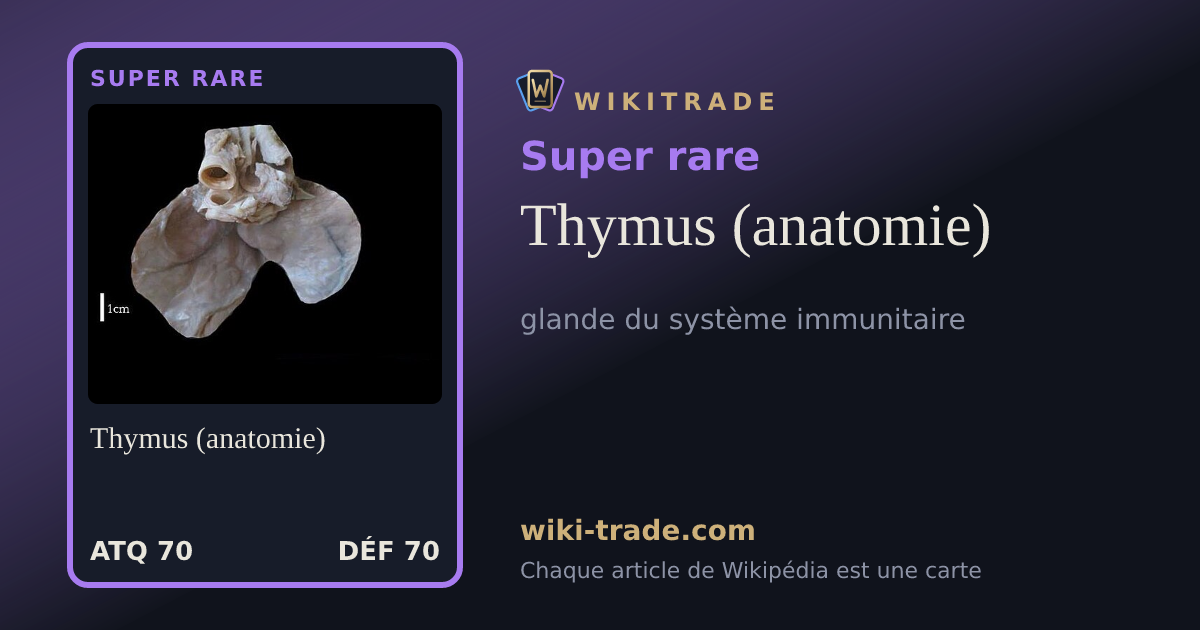 Thymus (anatomie) — carte Super rare