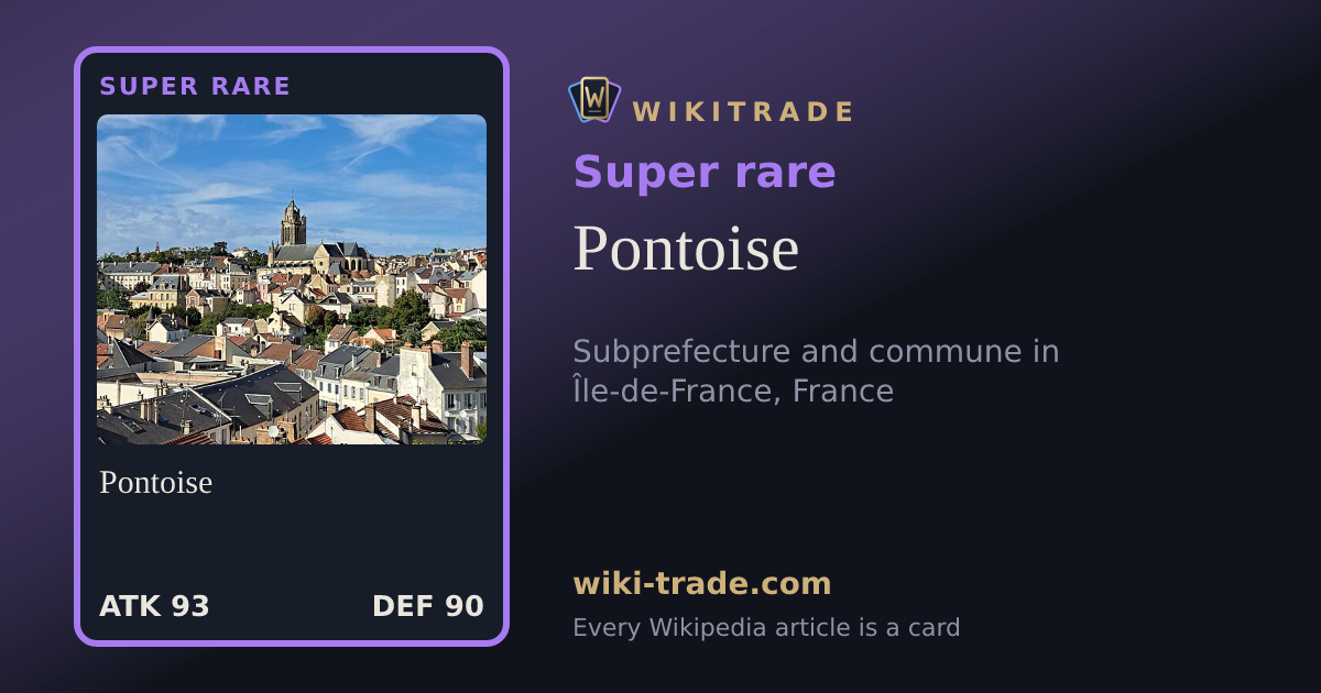 Pontoise — Super rare card