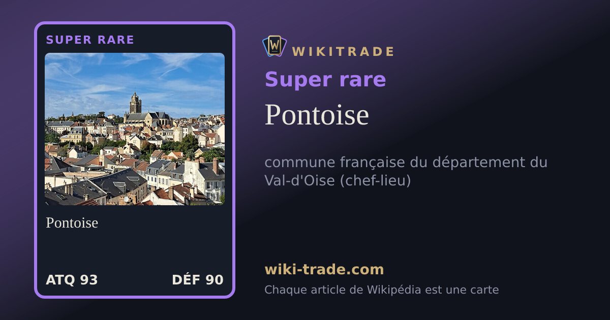 Pontoise — carte Super rare