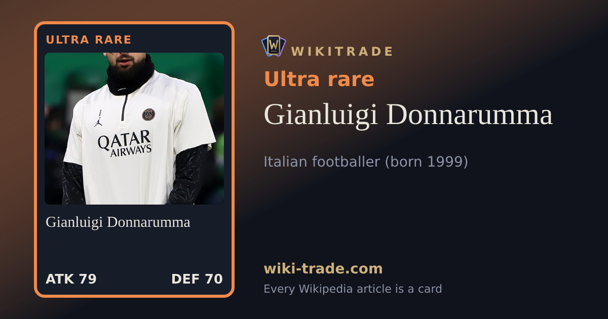 Gianluigi Donnarumma — Ultra rare card