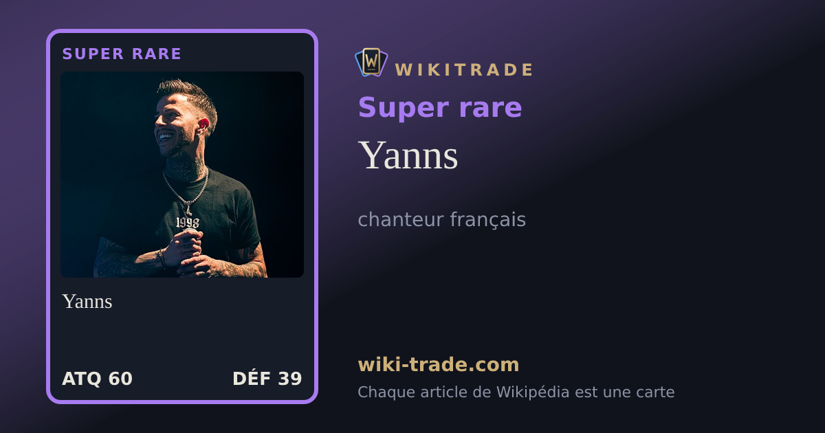 Yanns — carte Super rare