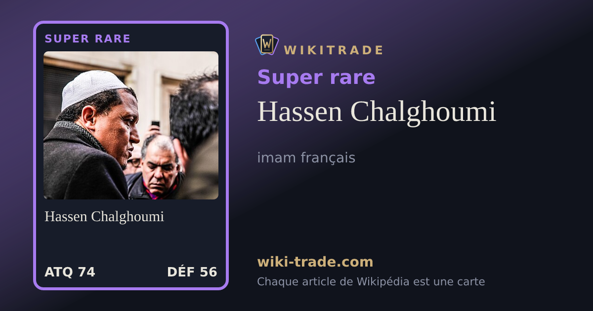 Hassen Chalghoumi — carte Super rare