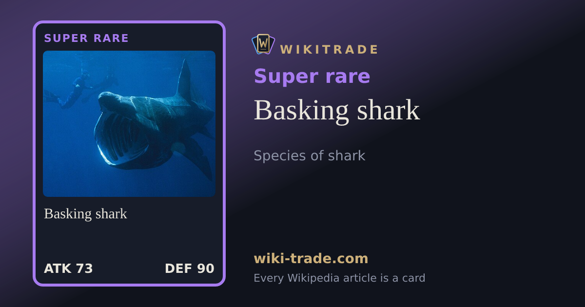 Basking shark — Super rare card