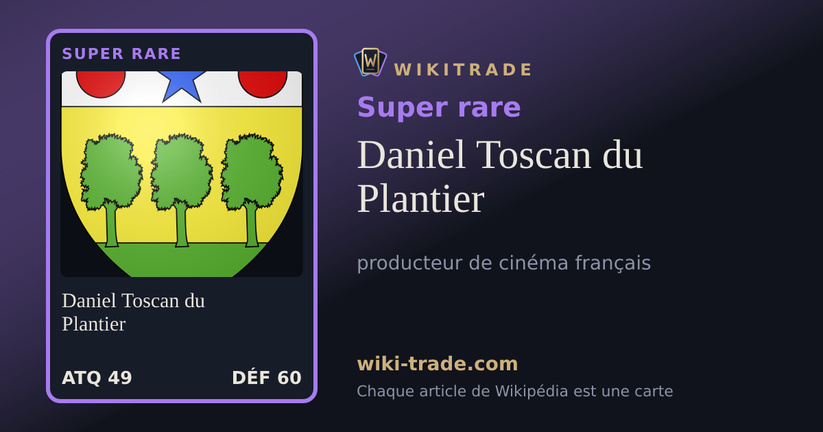 Daniel Toscan du Plantier — carte Super rare