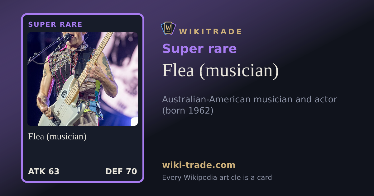 Flea (musician) — Super rare card