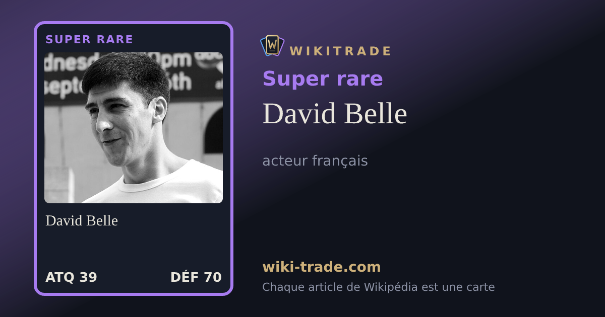 David Belle — carte Super rare