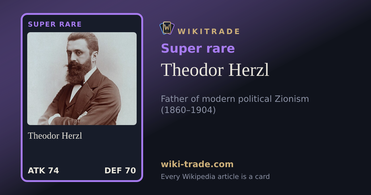 Theodor Herzl — Super rare card