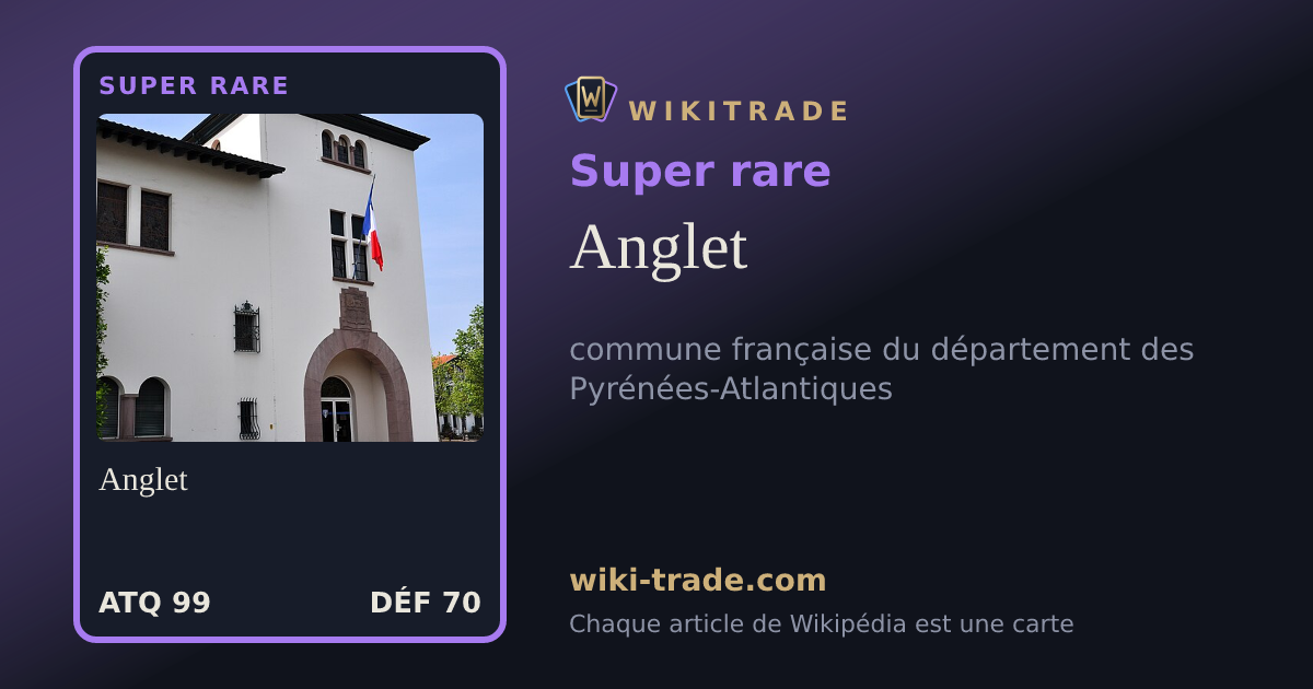 Anglet — carte Super rare
