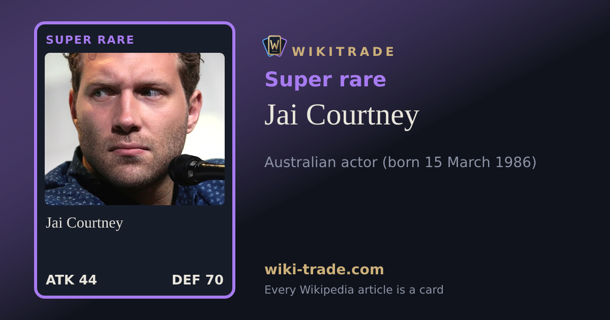 Jai Courtney — Super rare card