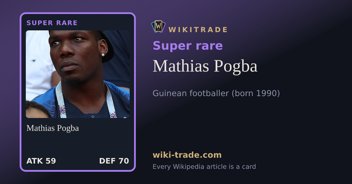 Mathias Pogba — Super rare card