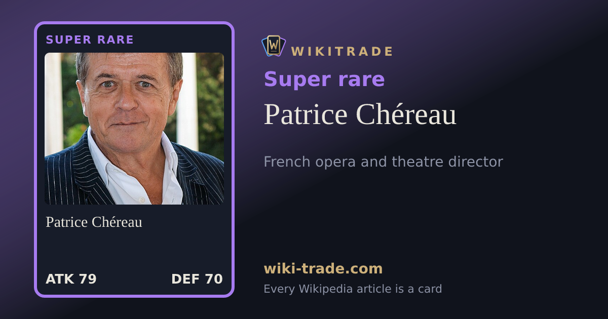 Patrice Chéreau — Super rare card