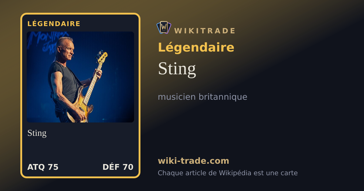Sting — carte Légendaire