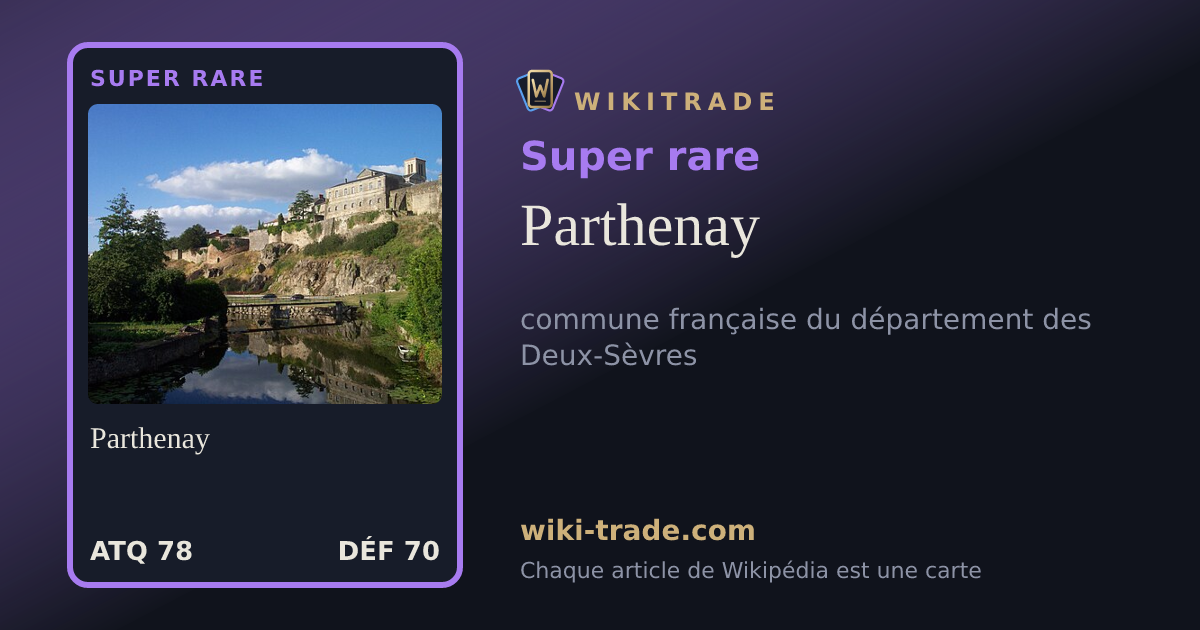 Parthenay — carte Super rare