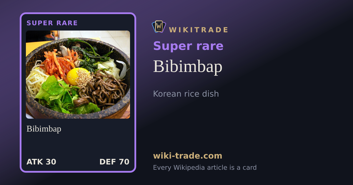 Bibimbap — Super rare card