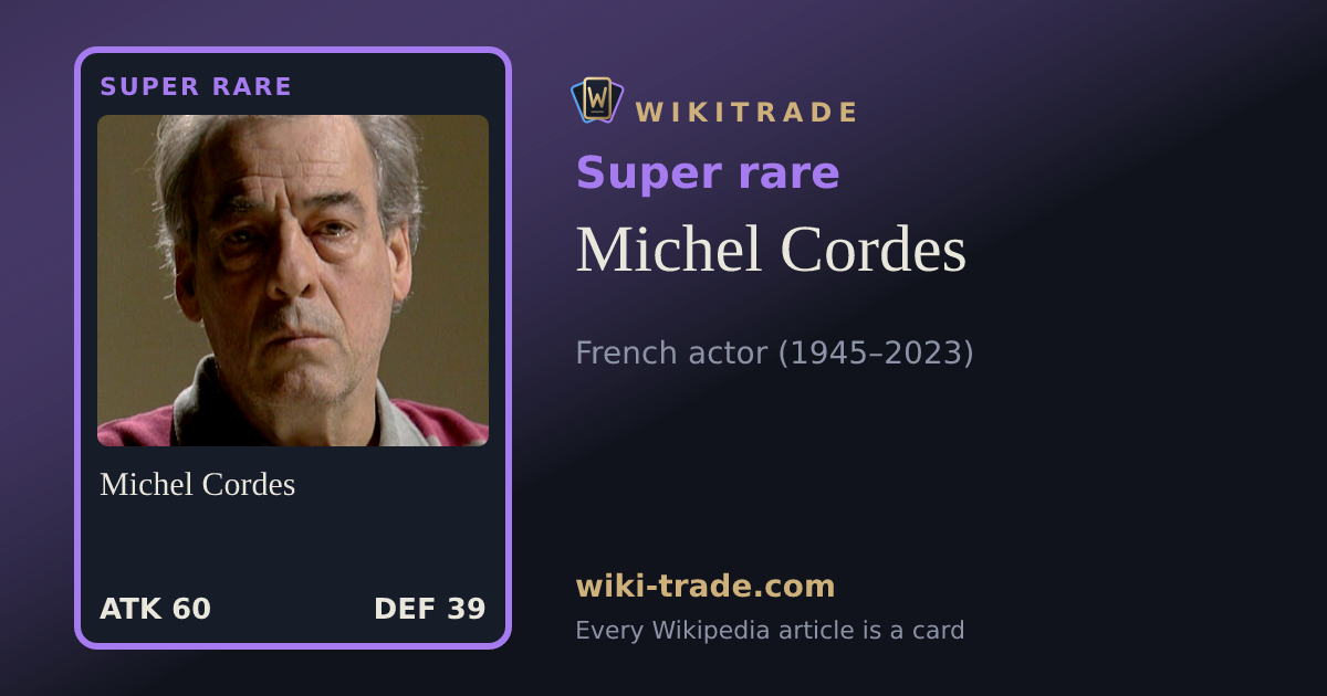 Michel Cordes — Super rare card