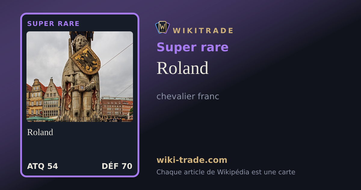 Roland — carte Super rare