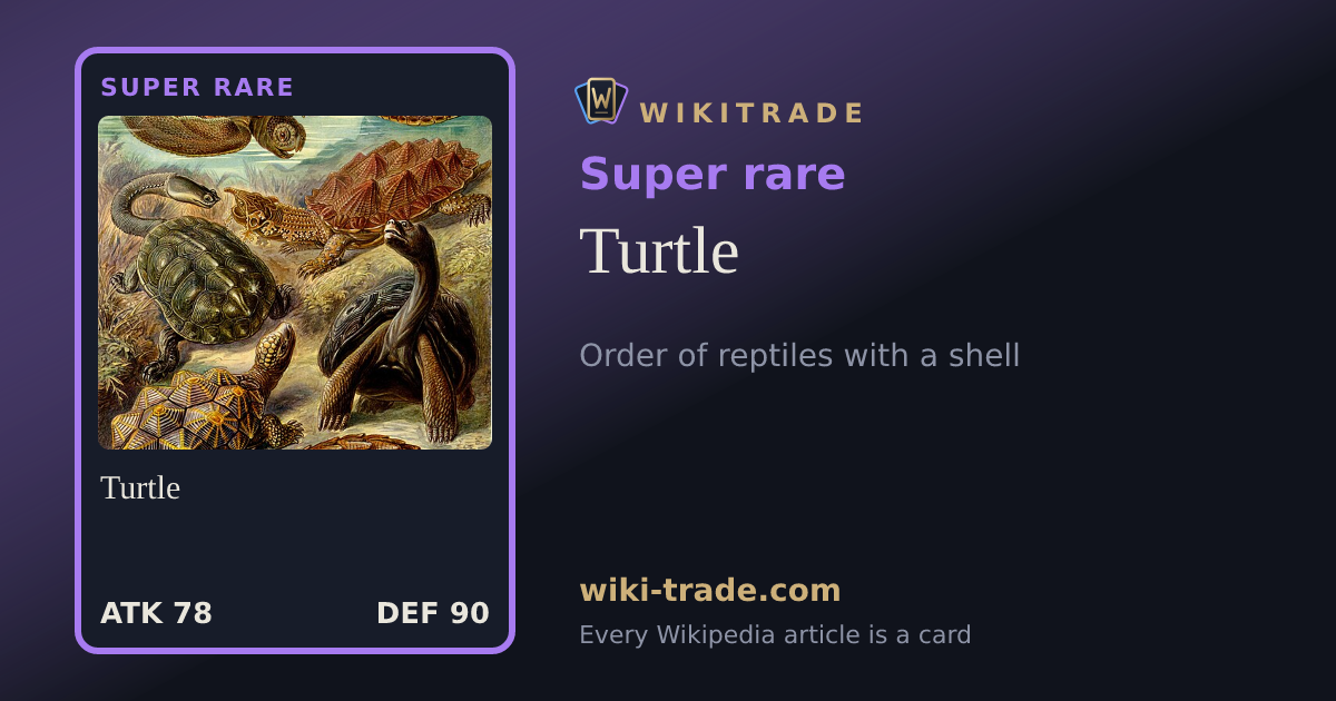 Turtle — Super rare card