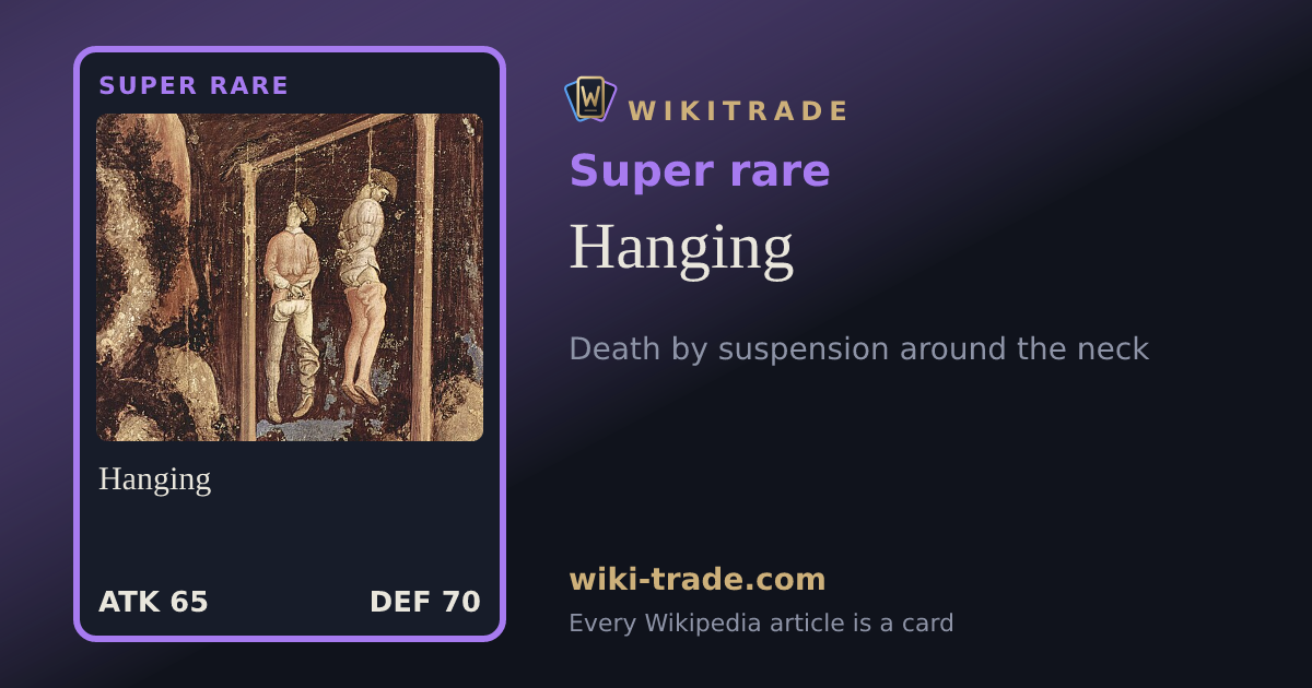 Hanging — Super rare card