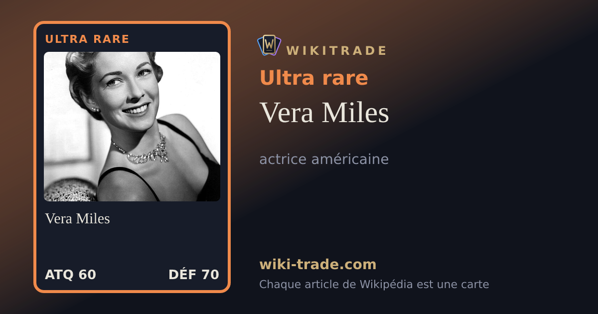 Vera Miles — carte Ultra rare