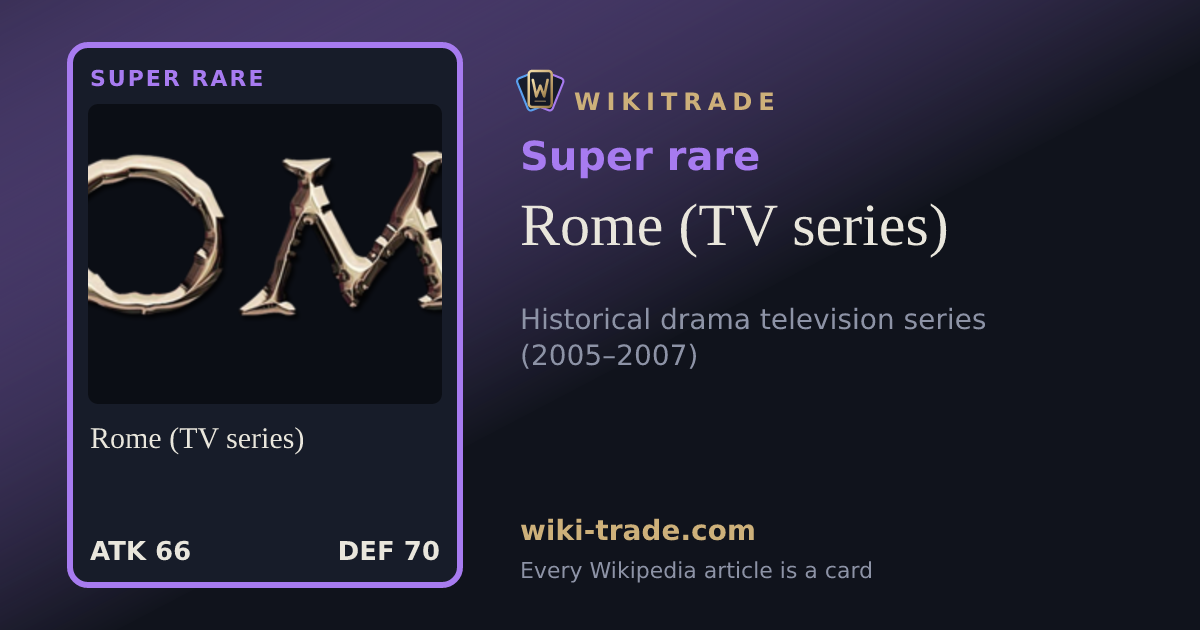 Rome (TV series) — Super rare card