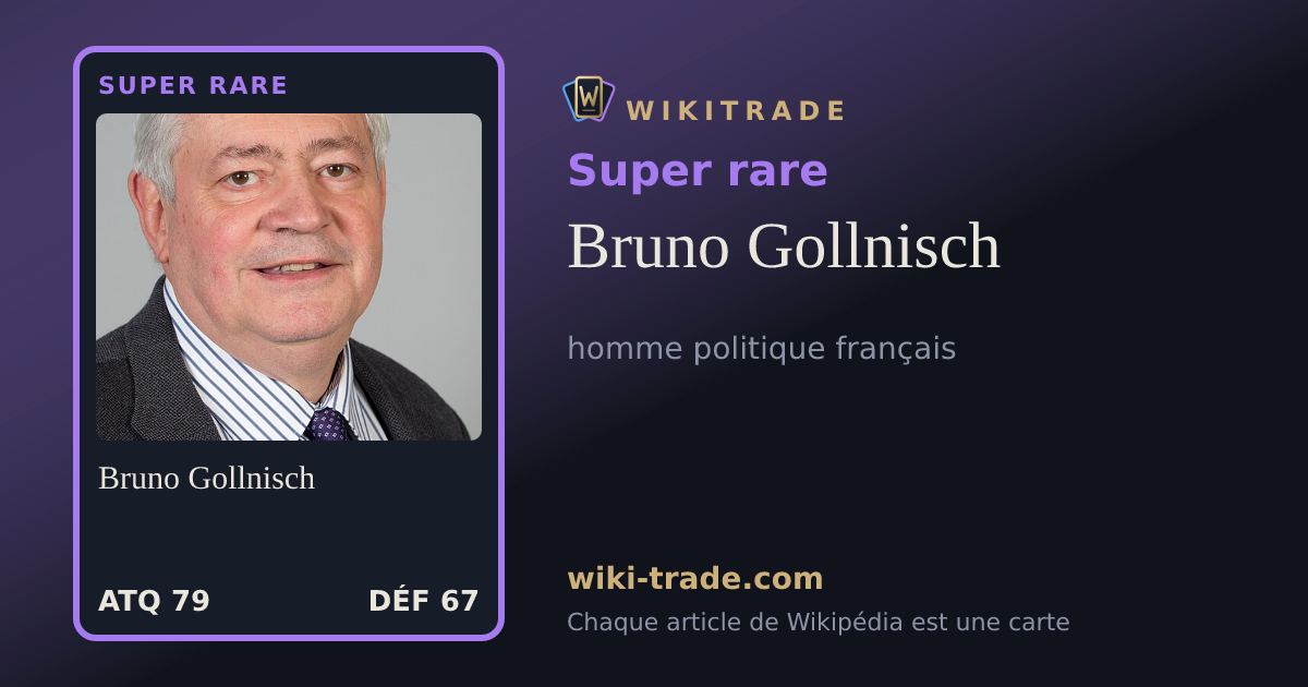 Bruno Gollnisch — carte Super rare