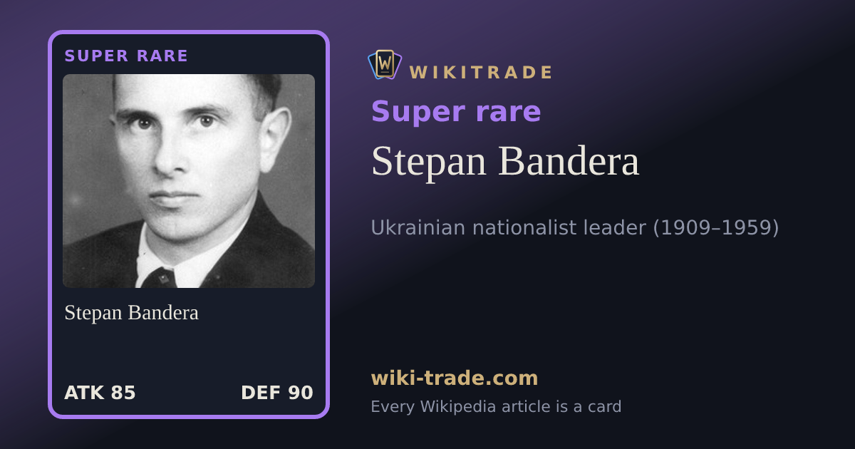 Stepan Bandera — Super rare card