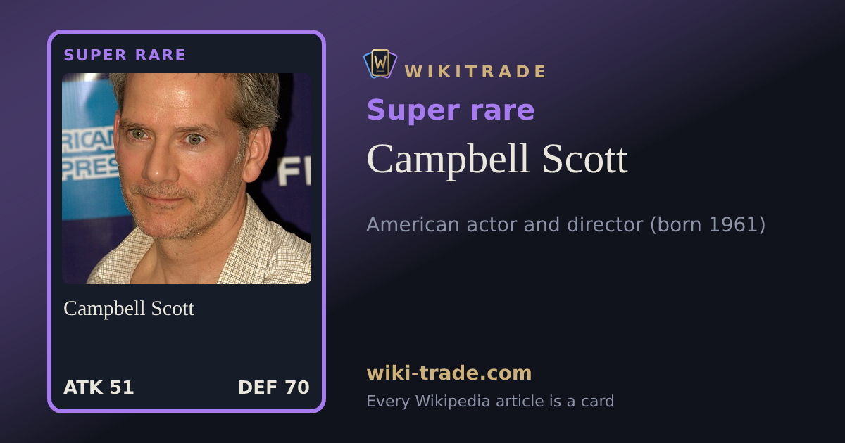 Campbell Scott — Super rare card