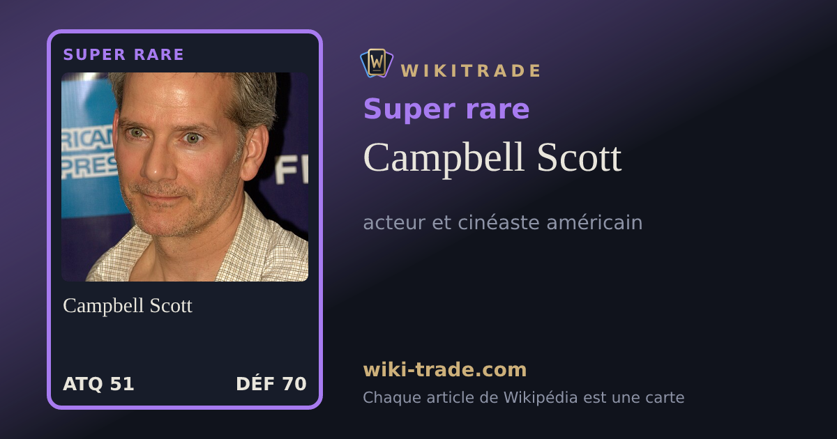 Campbell Scott — carte Super rare