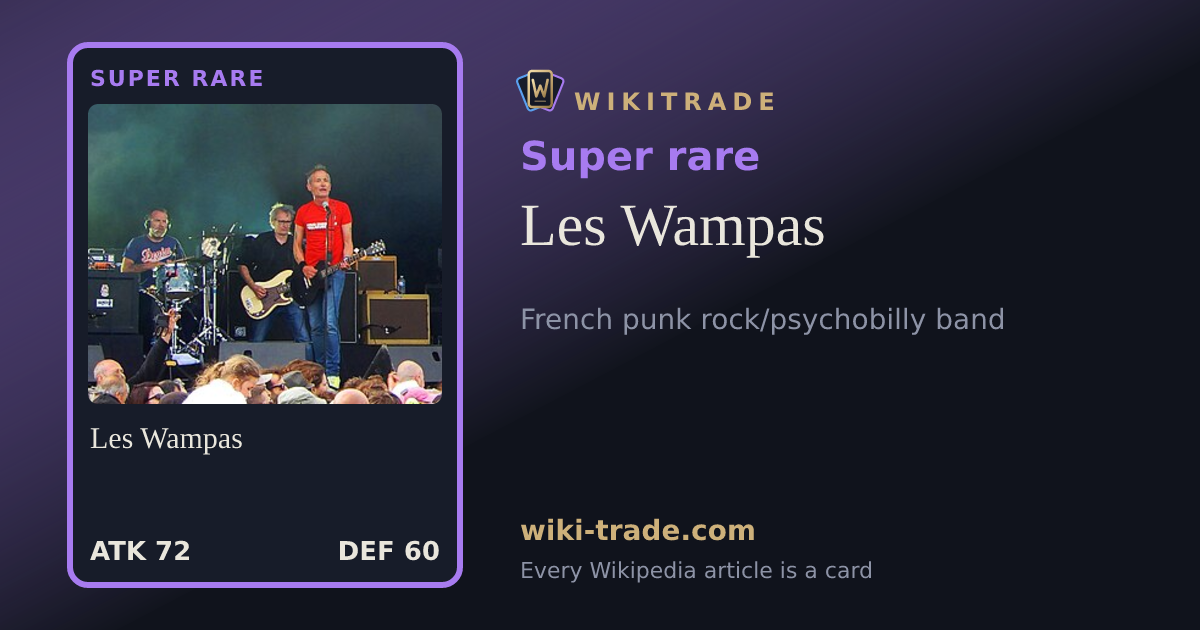 Les Wampas — Super rare card