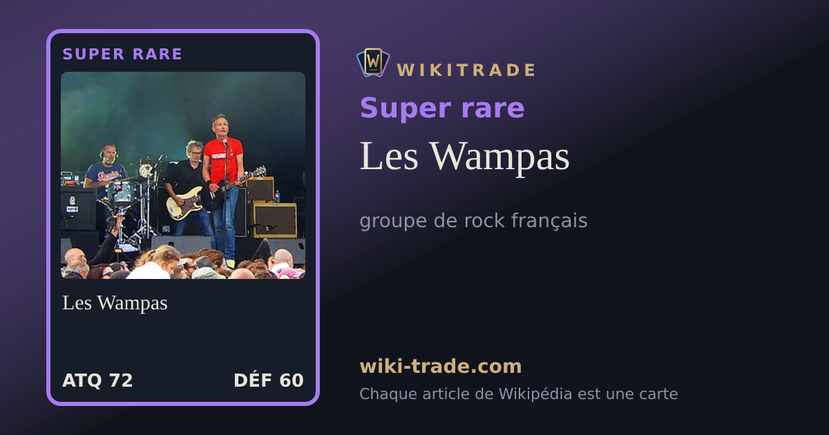 Les Wampas — carte Super rare