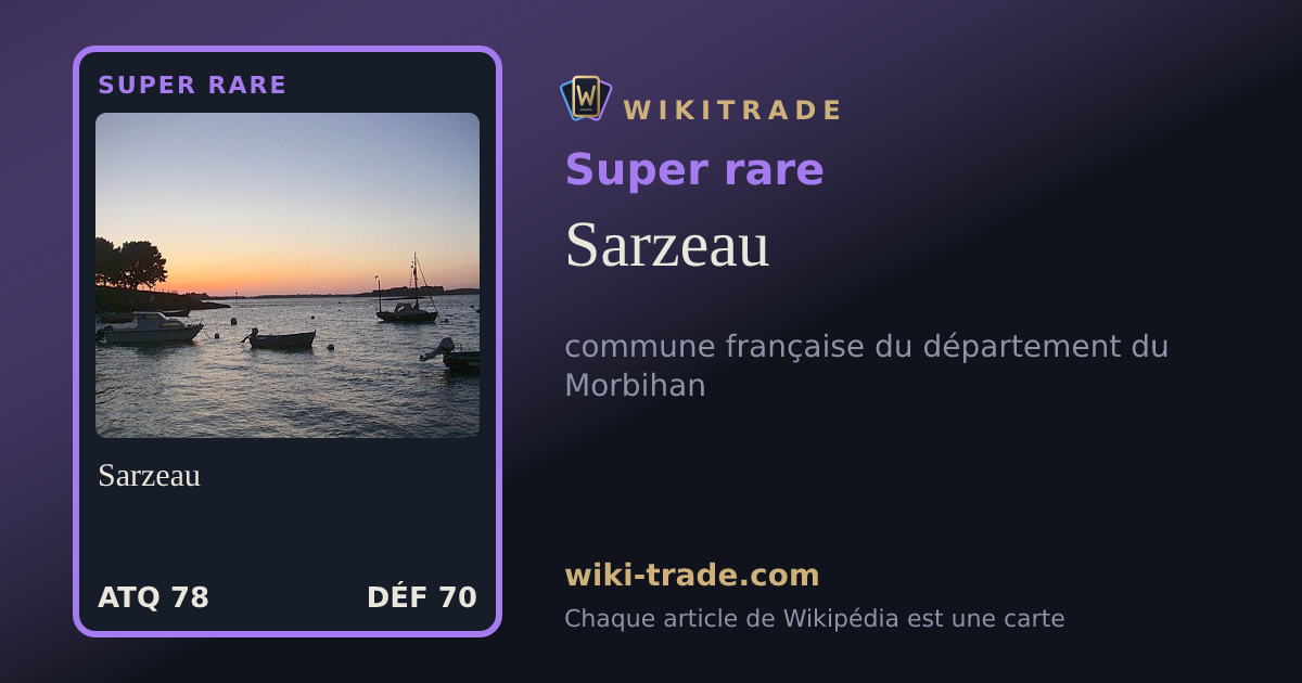 Sarzeau — carte Super rare
