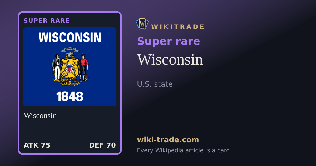 Wisconsin — Super rare card