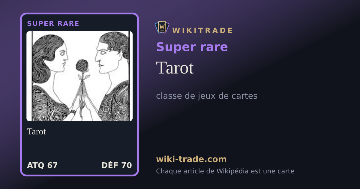 Tarot — carte Super rare