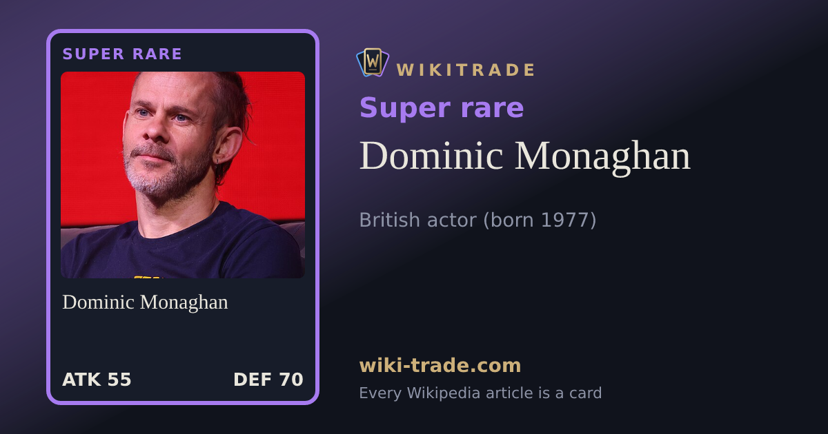 Dominic Monaghan — Super rare card