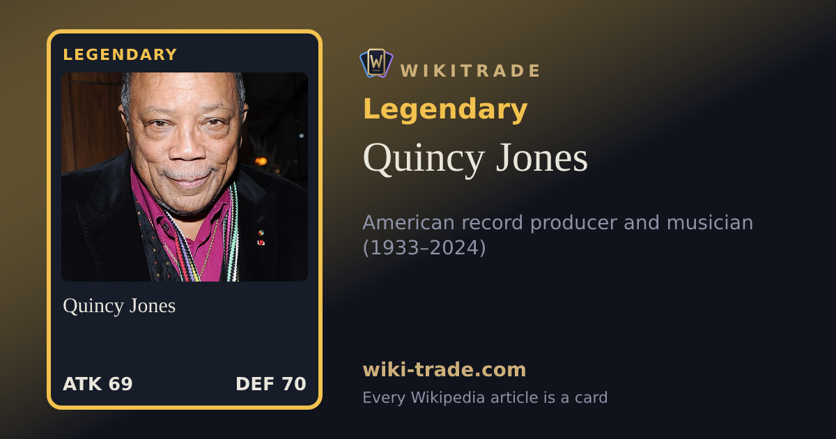 Quincy Jones — Legendary card