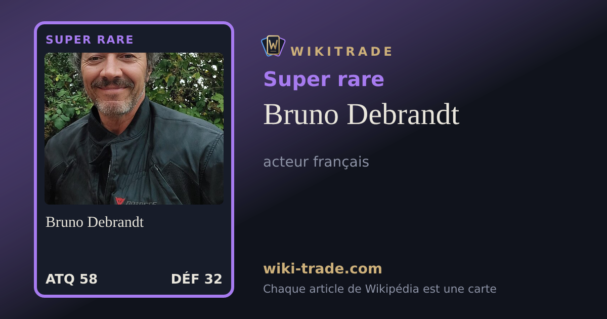 Bruno Debrandt — carte Super rare