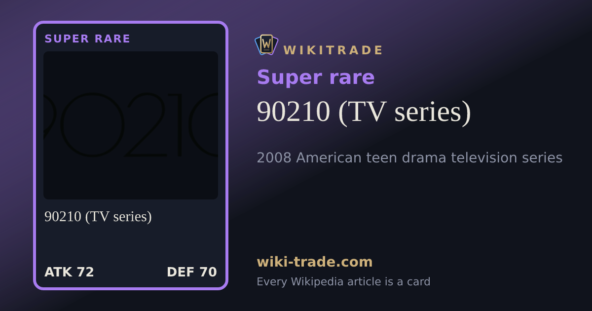 90210 (TV series) — Super rare card